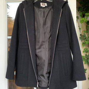 Anne Klein hooded wool jacket